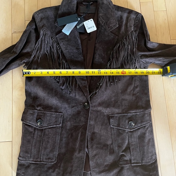 Blank NYC Brown Fringe Blazer - Picture 5 of 12